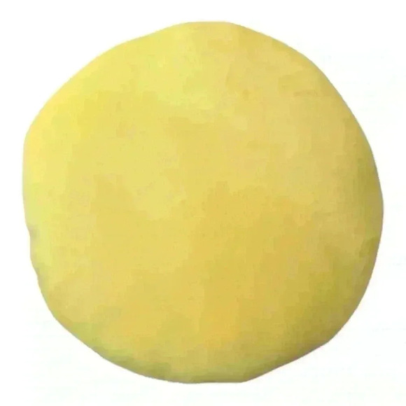 Emoji Round Plush Yellow Pillow - Picture 3 of 3